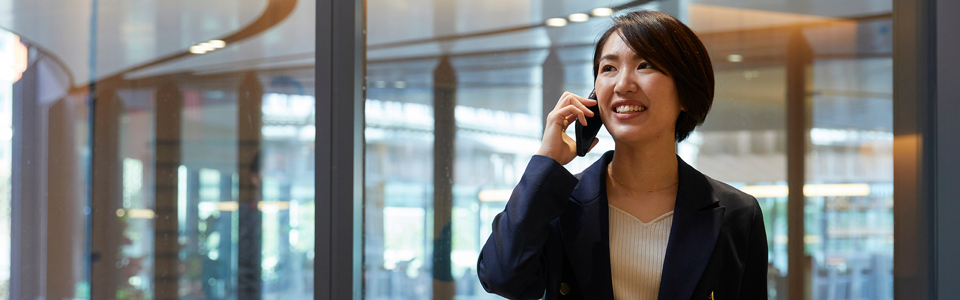 SMBC Employee on a work call